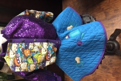 Turquoise and Purple Rugrats Jacket and Embroidered Skirt 12