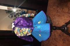 Turquoise and Purple Rugrats Jacket and Embroidered Skirt 3