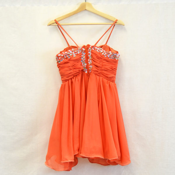 Orange Spaghetti Dress PM02