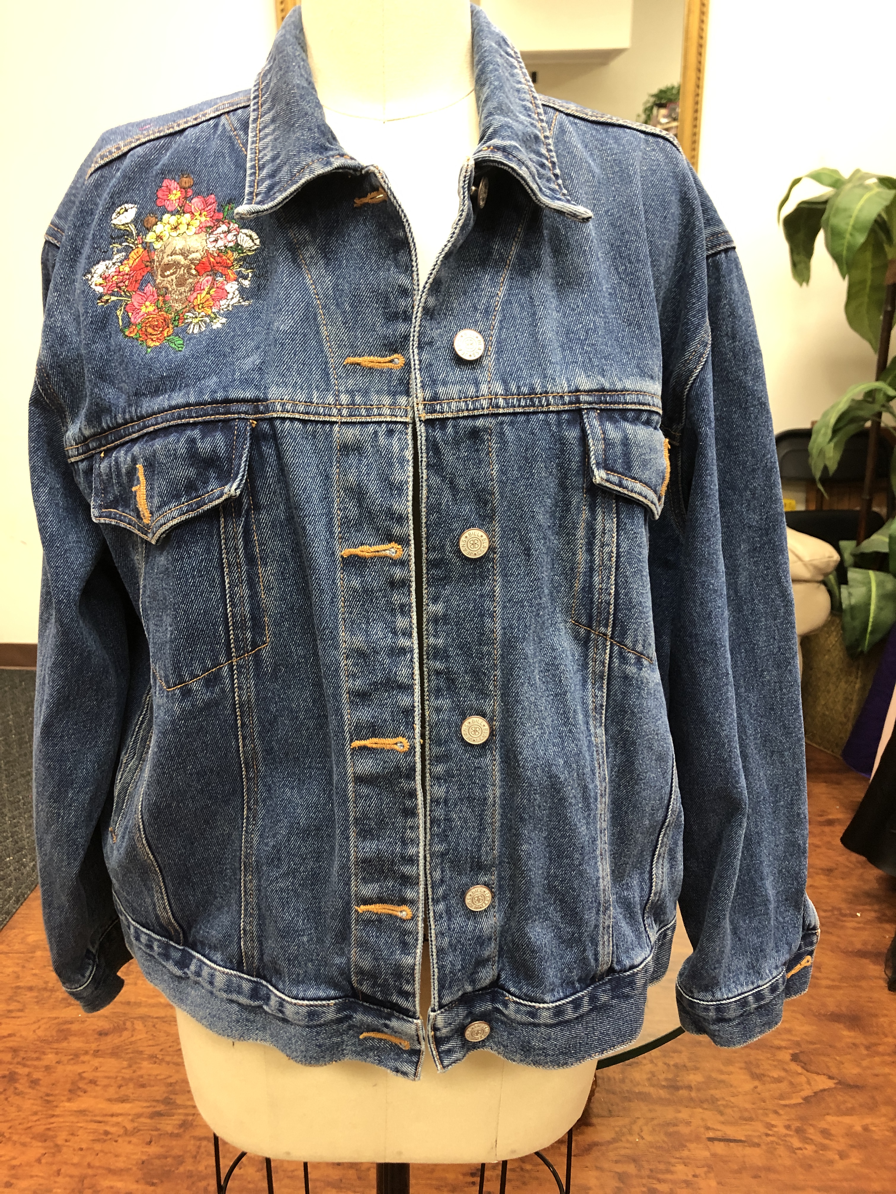 Denim Jacket Skull Monogram