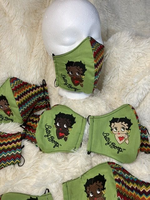 Betty Boop all 3 Embroidered