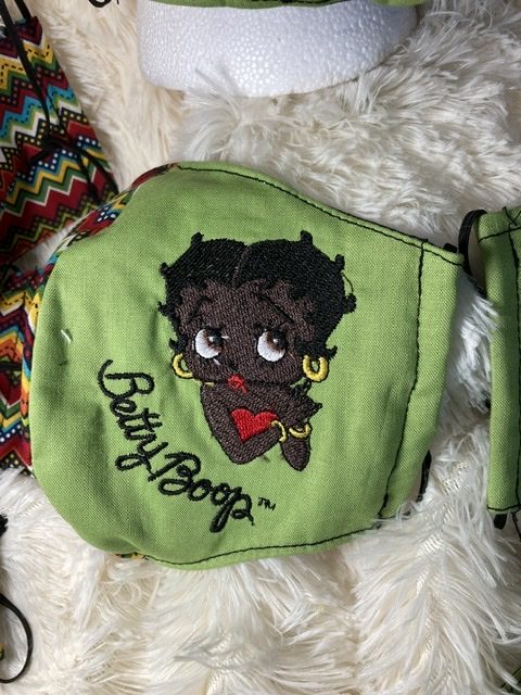 Betty Boop Chocolate Embroidered
