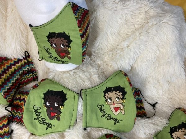 Betty Boop all 3 Embroidered