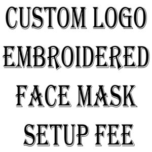 Custom Logo Embroidered Face Mask Setup Fee